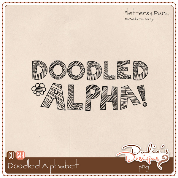 Doodled Alphabet Freebie
