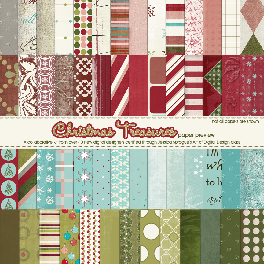 Christmas Treasures Paper Preview