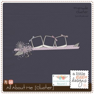 'All About Me' Cluster for Digital Scrapbooking Freebie Free