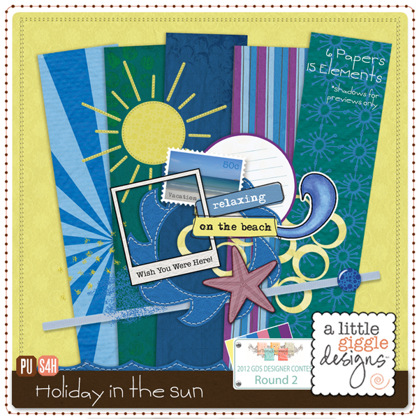 {Holiday in the Sun} Mini Kit Digital Scrapbooking Freebie