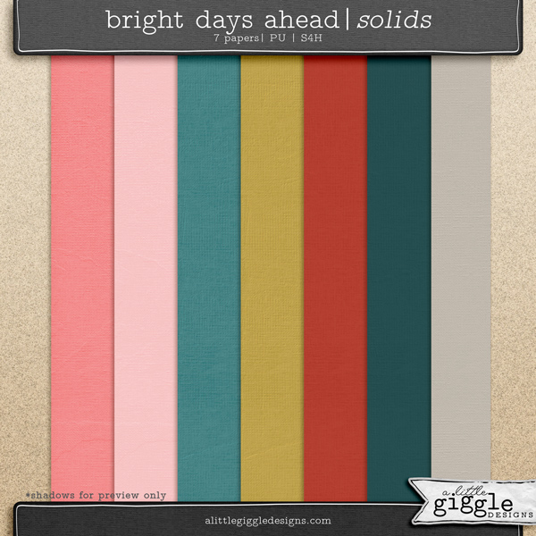 Bright Days Ahead Textured Solid Papers Pack Freebie
