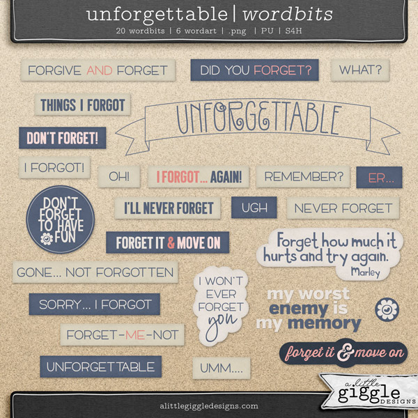 Wordbits and Wordart by A Little Giggle Designs Digital Scrapbooking