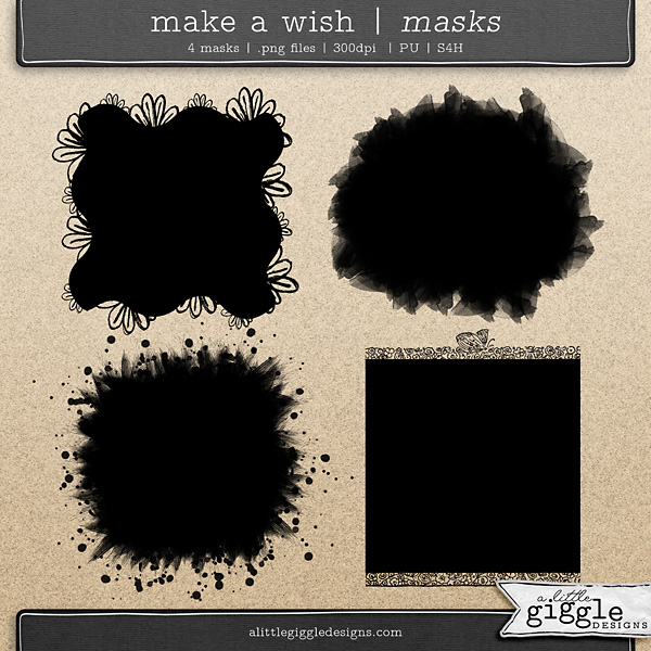 Make a Wish Masks by A Little Giggle Designs Digital Scrapbooking