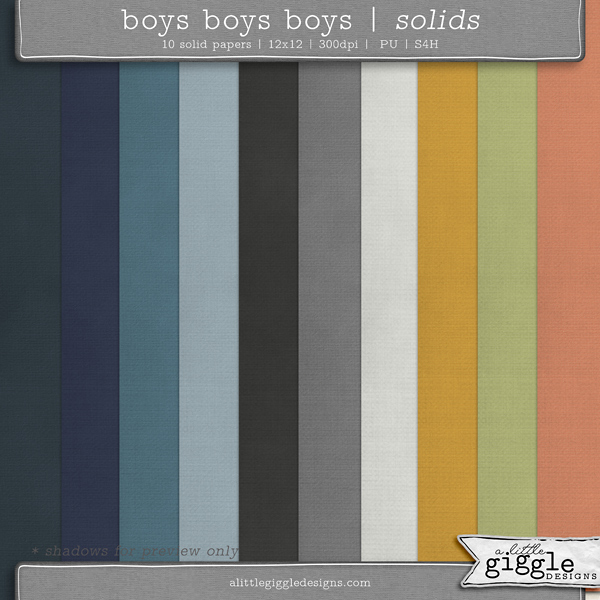 {Boys Boys Boys} Scrapbooking Kit by A LIttle Giggle Designs