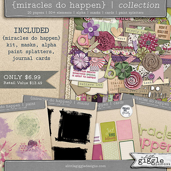 A Little Giggle Designs | Miracles Do Happen Collection Digital Scrapbooking